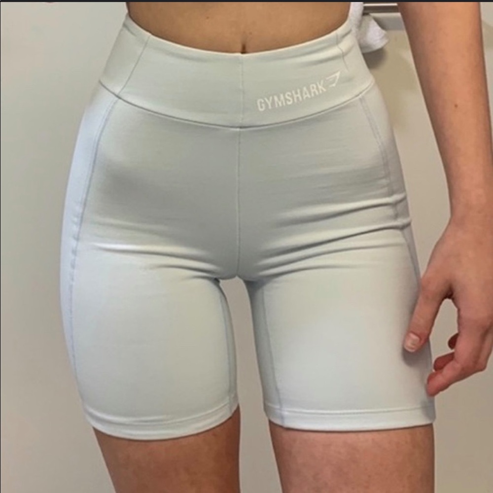 Gymshark sea foam cycling shorts